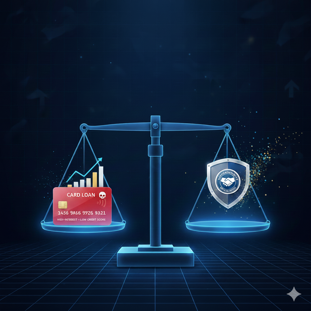 2026년 카드론 증가세 대비 정부지원 대출 및 정책 금융 상품 비교 인포그래픽